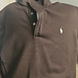 Polo by Ralph Lauren Men's Double-Knit Mockneck Sweatshirt Black